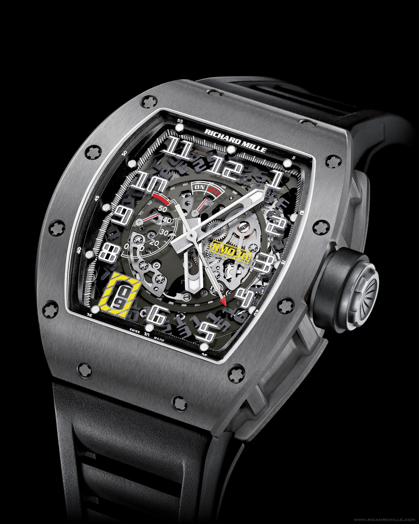 Replica Richard Mille RM 030 Watch RM 030 Automatic Declutchable Rotor Titanium